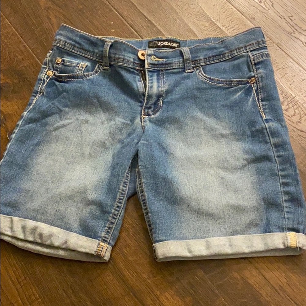 Kids stretchy jean shorts